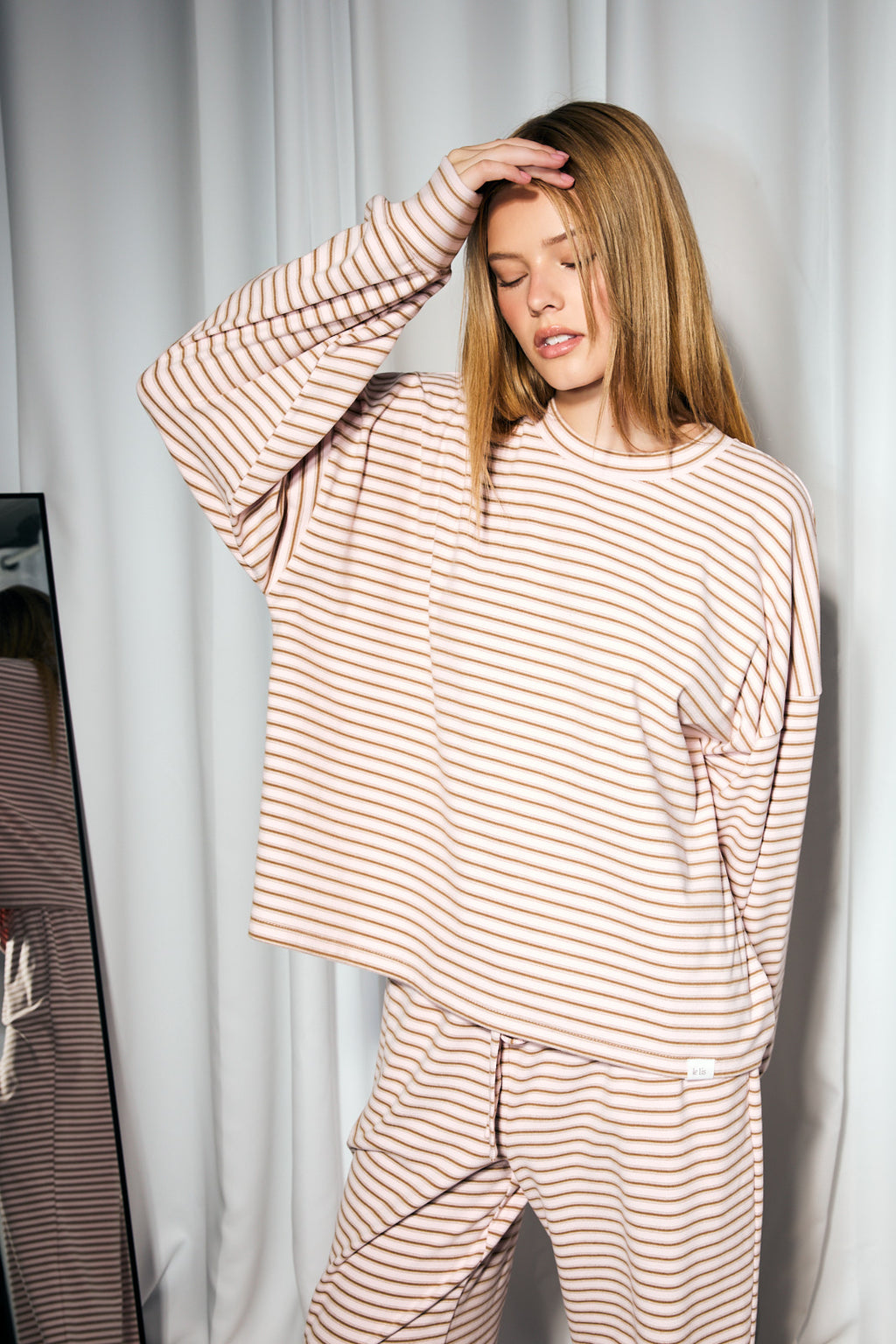 Varisty Lines Long Sleeve Top