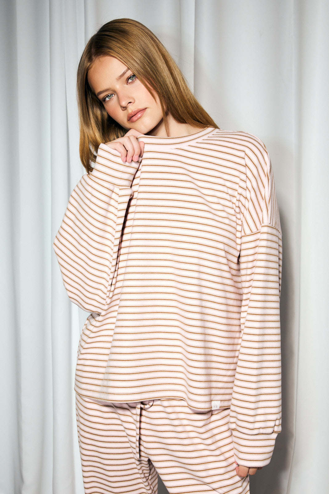 Varisty Lines Long Sleeve Top