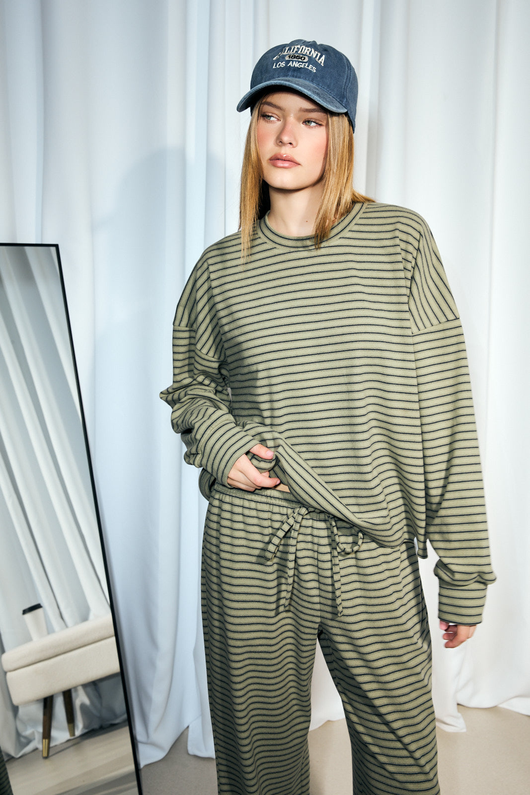 Varisty Lines Long Sleeve Top