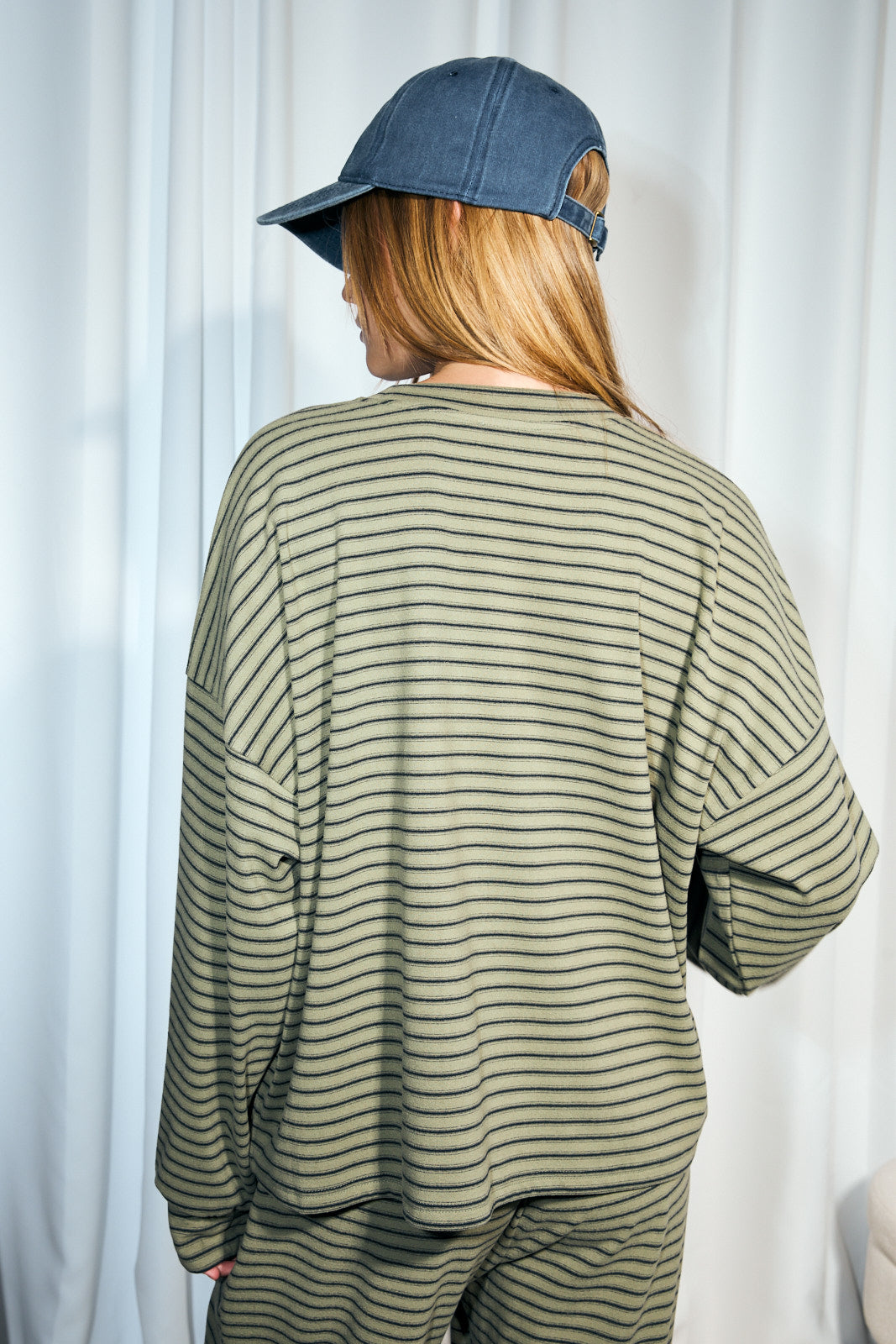 Varisty Lines Long Sleeve Top