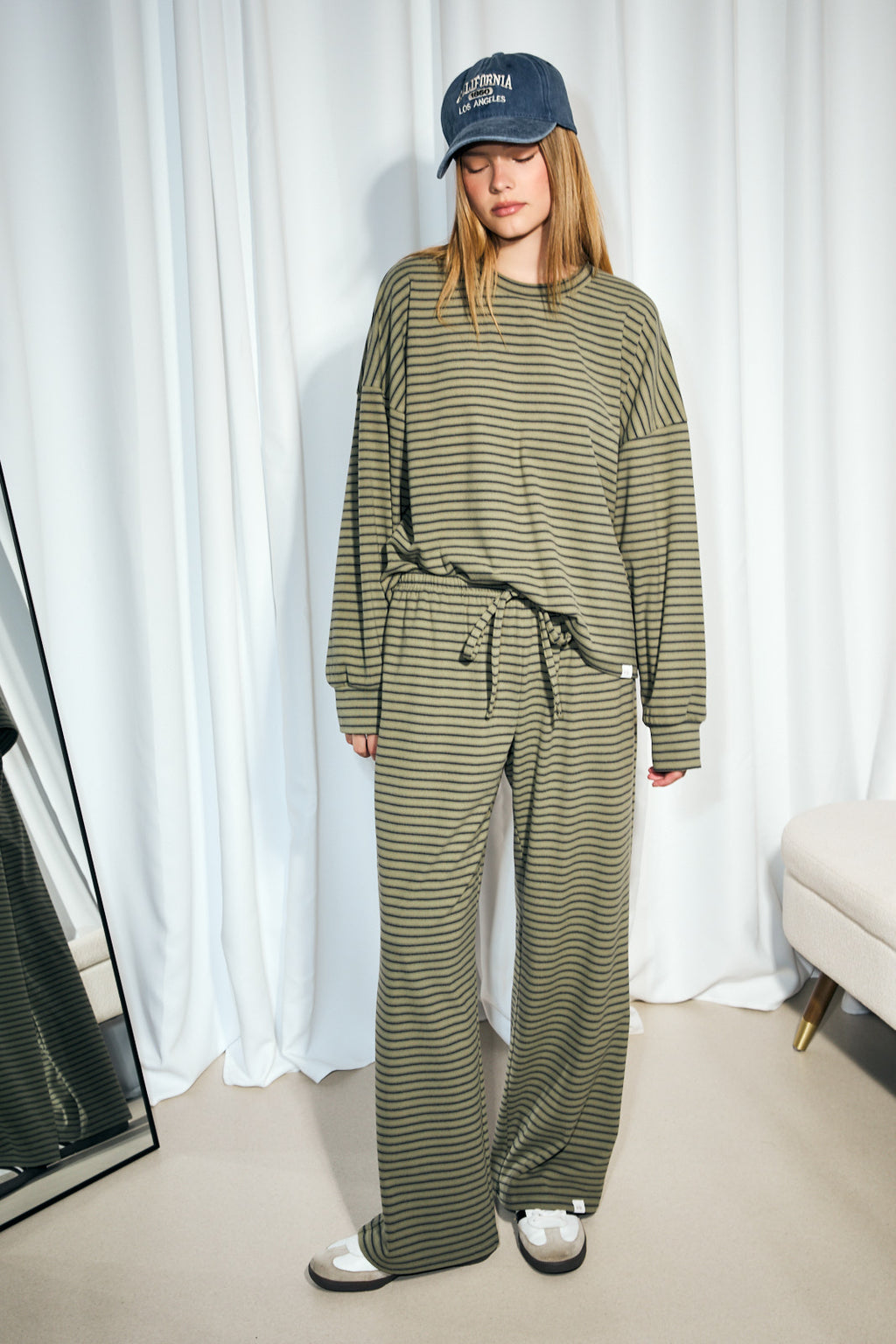 Varisty Lines Long Sleeve Top
