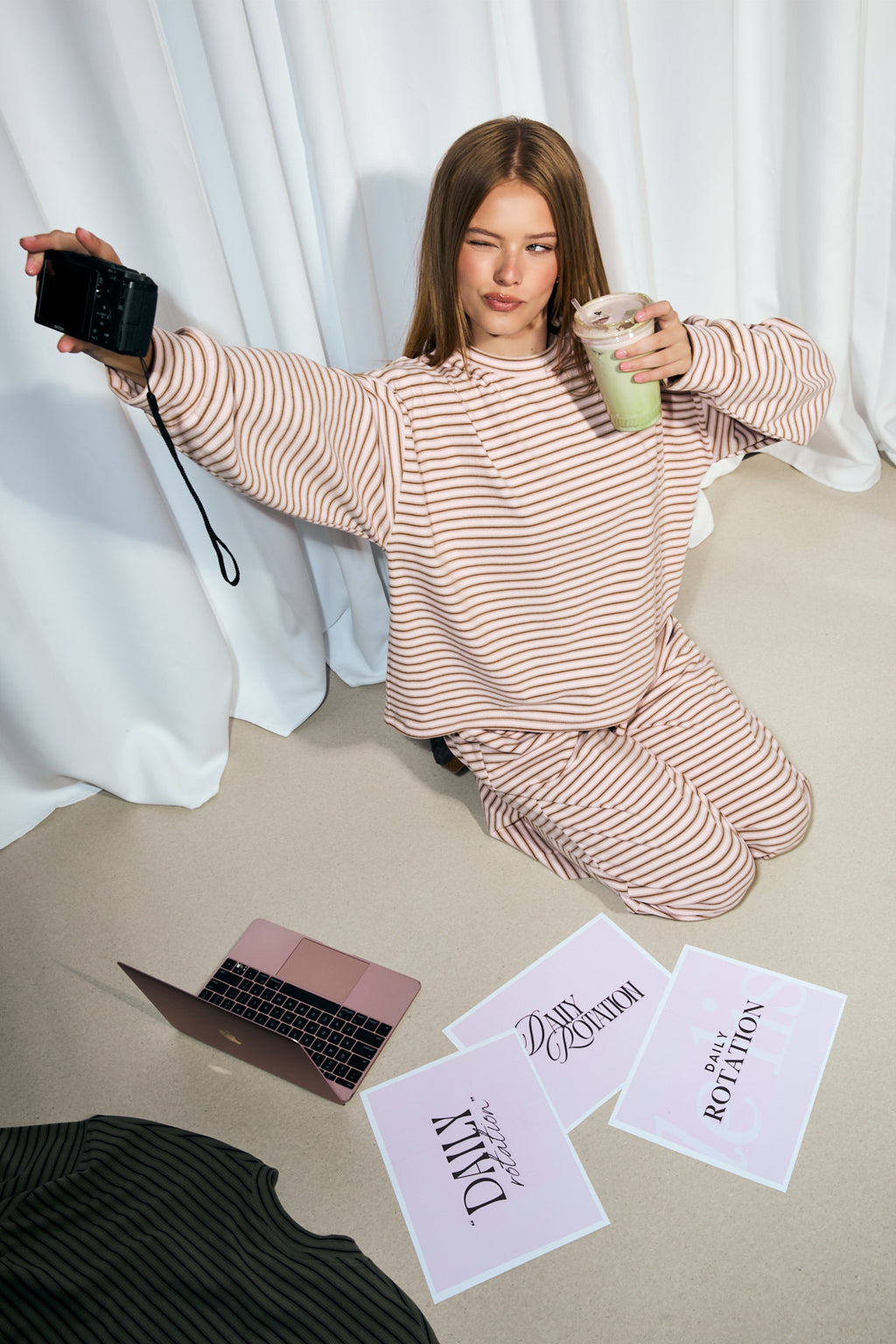 Varisty Lines Long Sleeve Top